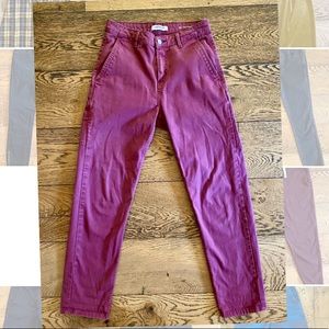 Carhartt WIP  ﻿RW Boyfriend Pants Size 25 - color eggplant